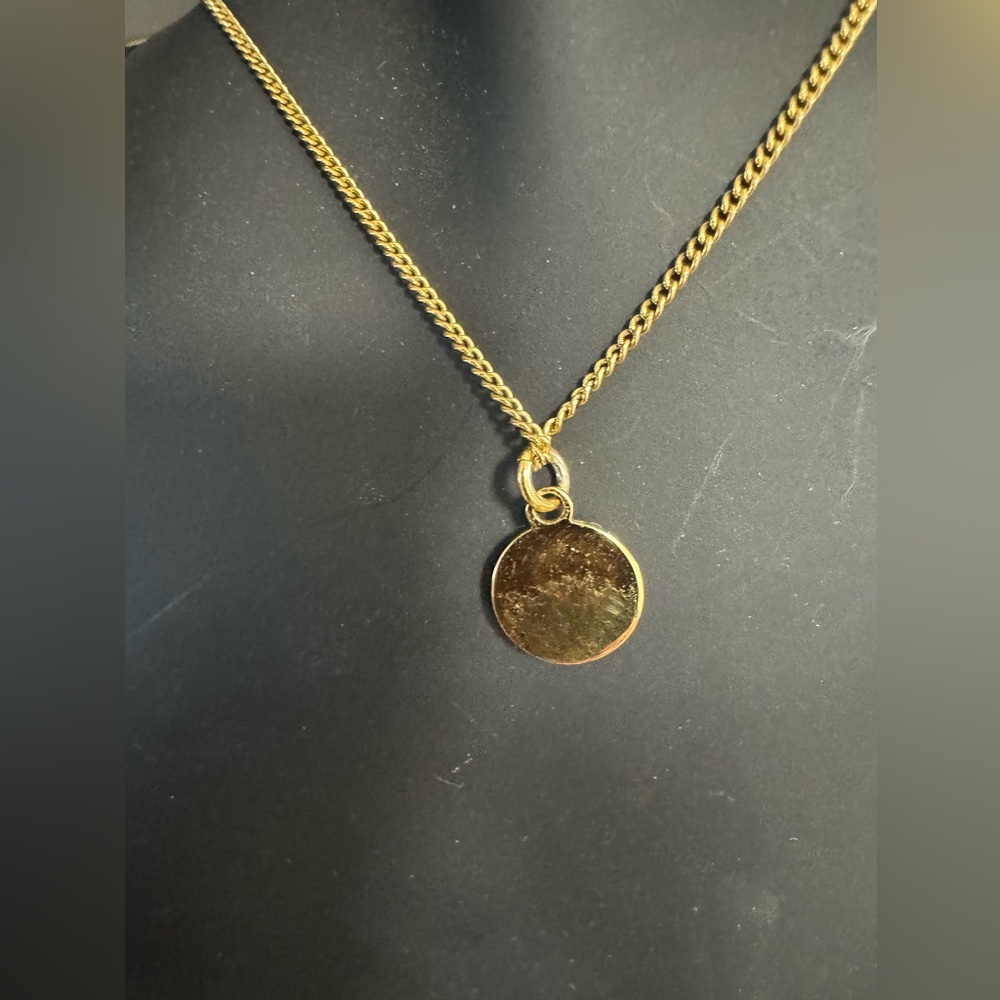 Christian Dior Logo Necklace round Necklace Gold Plated - Picture 6 of 7